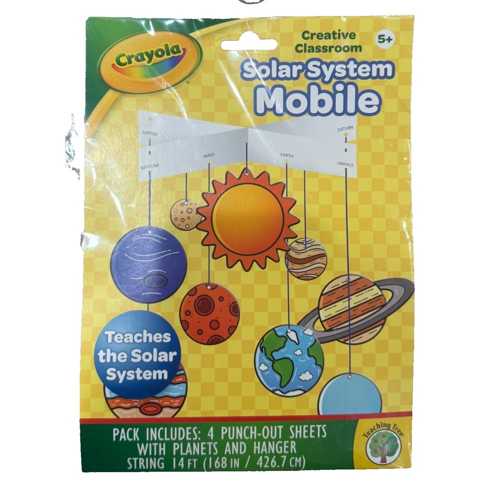 Crayola Solar System Mobile Kit Creative‎ Classroom Teaching Tree Planets